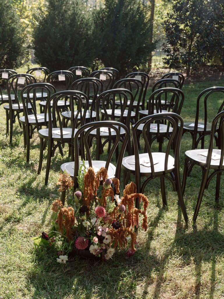 Bloomsbury Farm wedding ceremony.