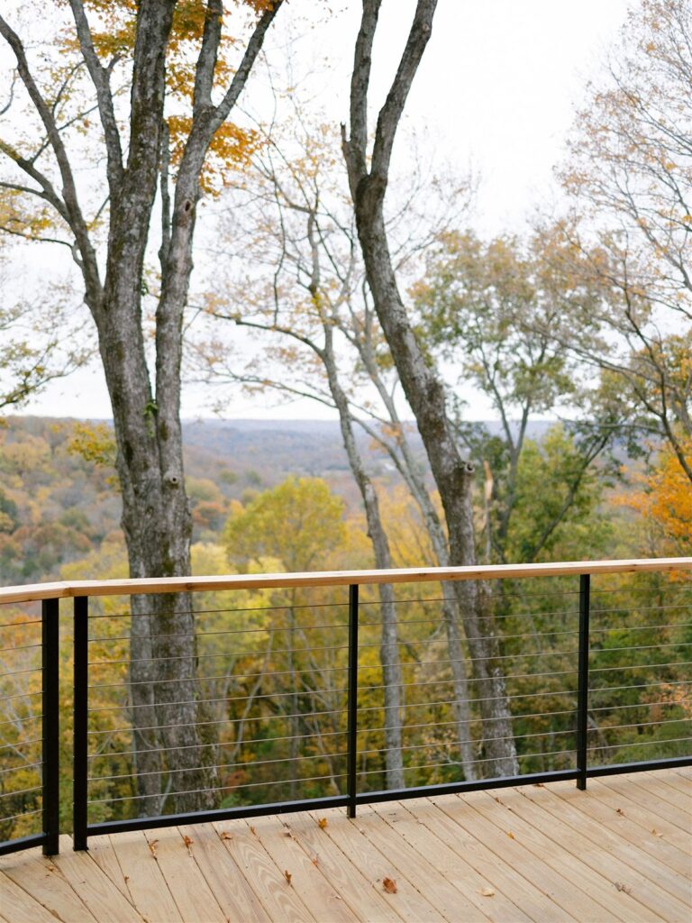 Balcony view at Southall Inn and Farm wedding venue in TN
